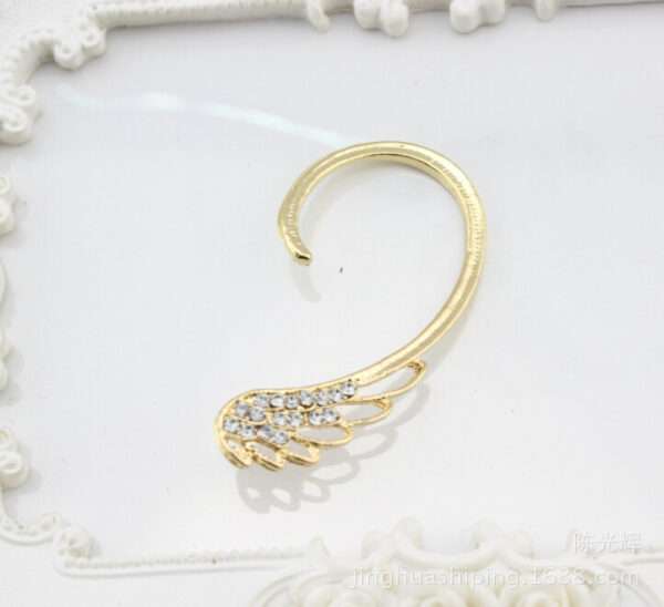 Feather Earring - Natural and Edgy Design with Left Ear Cuff Clip