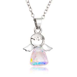 Guardian Angel Crystal Necklace for Women