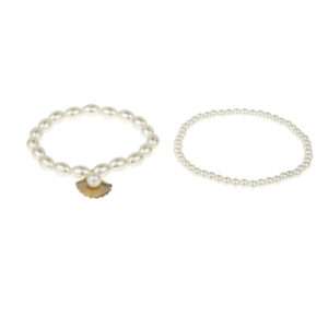Pearl Anklet Set Double-Layer Beach Anklet - Perfect Accessory for a Day at the Beach or a Summer Festival