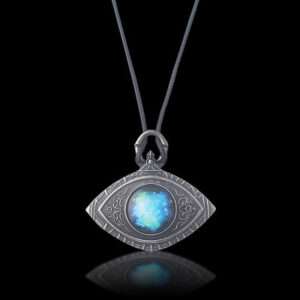 "Vintage Blue Starry Glow in the Dark Necklace