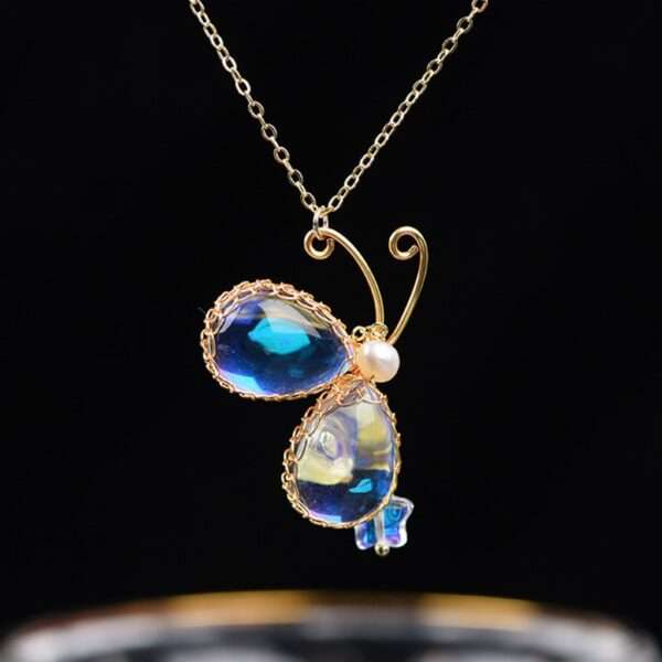 Moonstone Necklace Butterfly Cat Fish Pendant - Unique and Beautiful Jewelry
