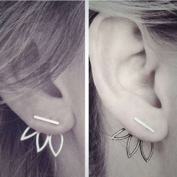 Trendy hollow stud earrings for women - Shop now
