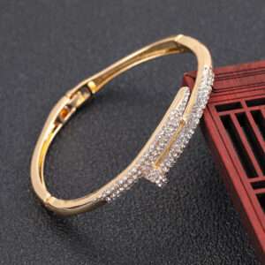 Gold Bracelet for Women - The Perfect Mix of Hipster - Stylish and Trendy Accessory on a woman's wrist