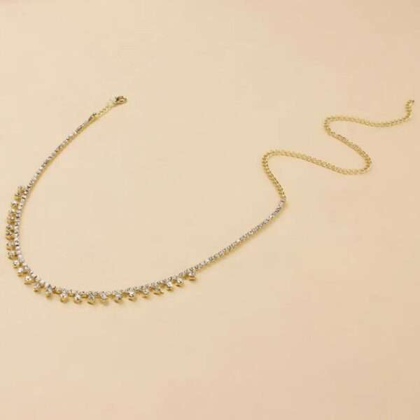 Handmade Rhinestone Necklace Choker for Your Wedding