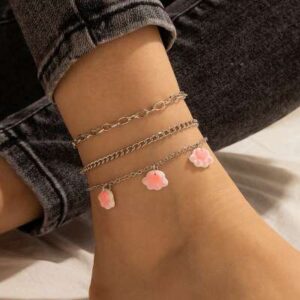 Cute Bohemian Heart Anklet for Girls - Adorable and Trendy