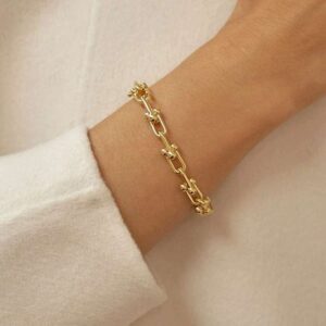 Vintage Handmade Hasp Gold Adjustable Bracelet - Retro Jewelry