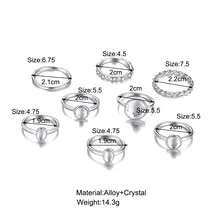 8 Pc Ring Set Collection - Fashionable Rings for Every Occasion