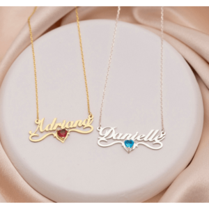 Stainless Steel Name Necklace - Customizable Gifts for Her