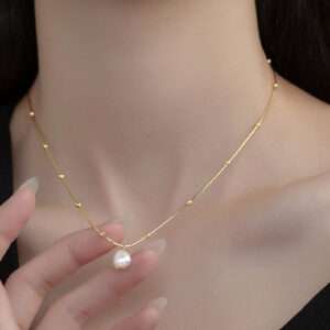 Sterling Silver Simple Luxury Necklace | Elegant and Timeless Design