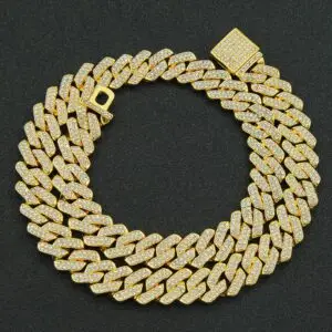 14MM Cuban Link Chain Men Necklace - Hip Hop Style