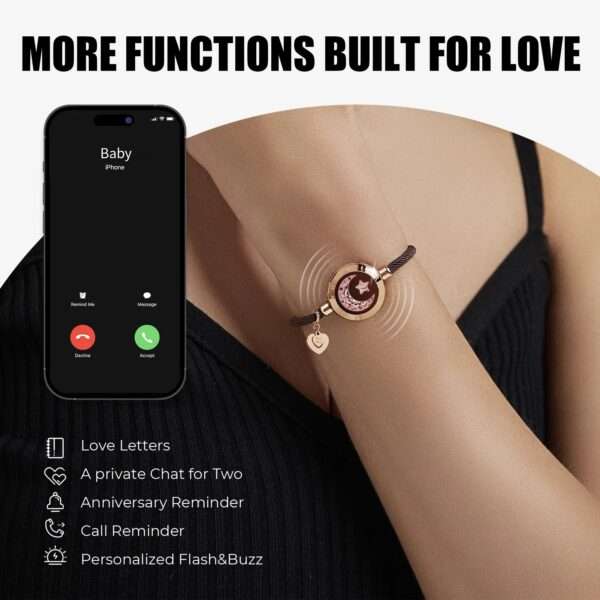 Smart Sun & Moon Love Bracelet - Long Distance Touch Bracelets for Couples