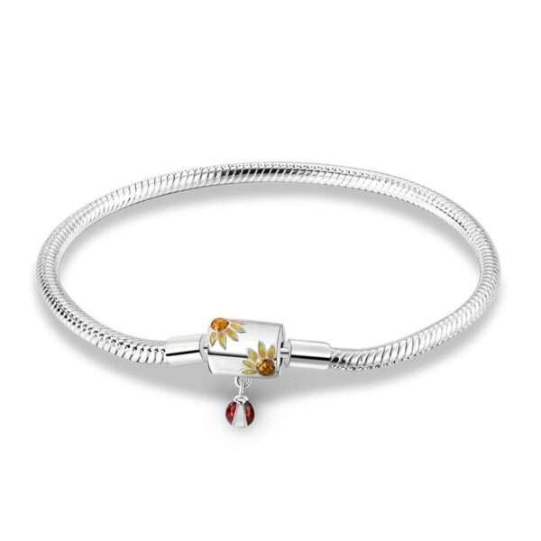 Starry Unicorn flower bracelet in 925 silver