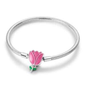 Starry Unicorn flower bracelet in 925 silver